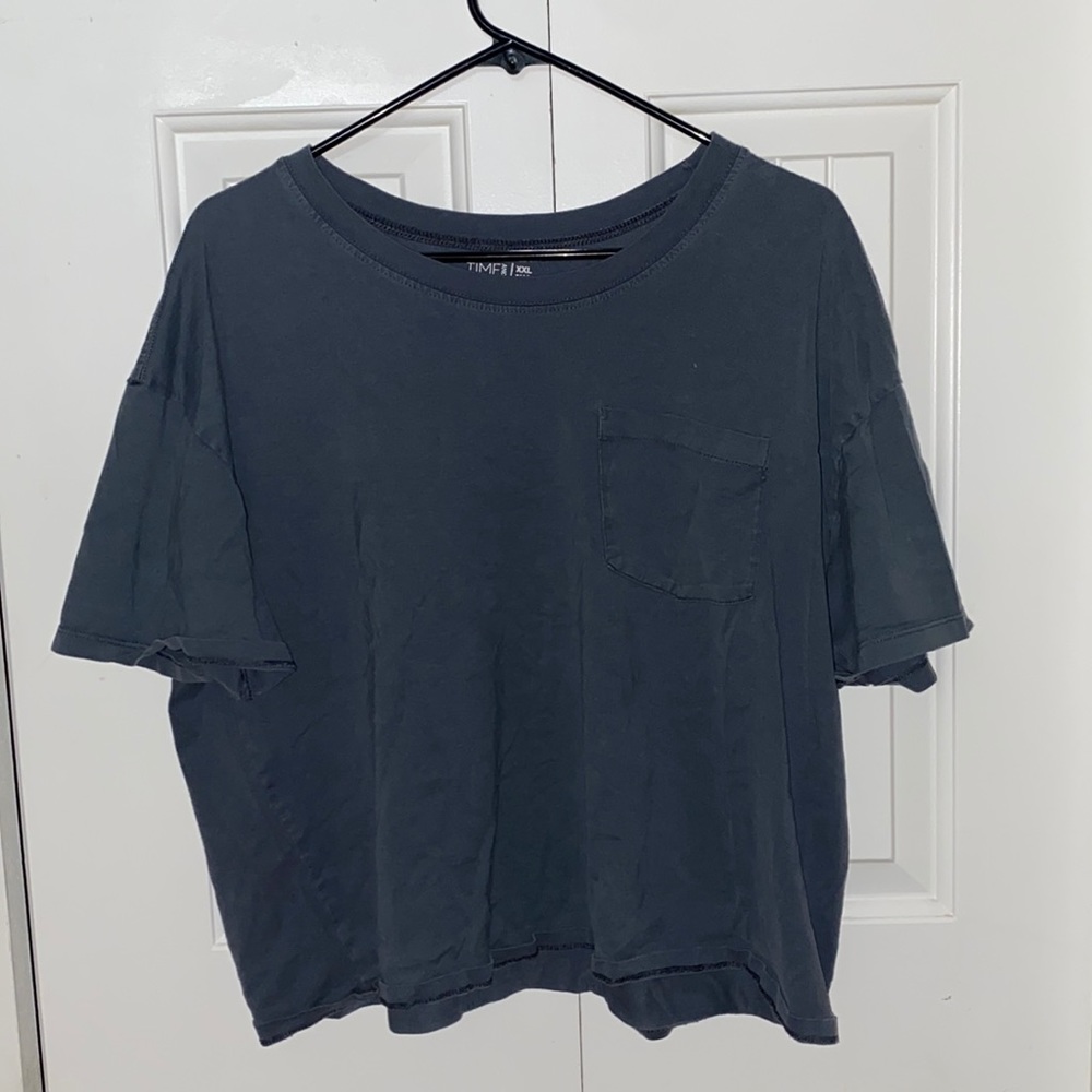 Time and true brand new gray crop top!